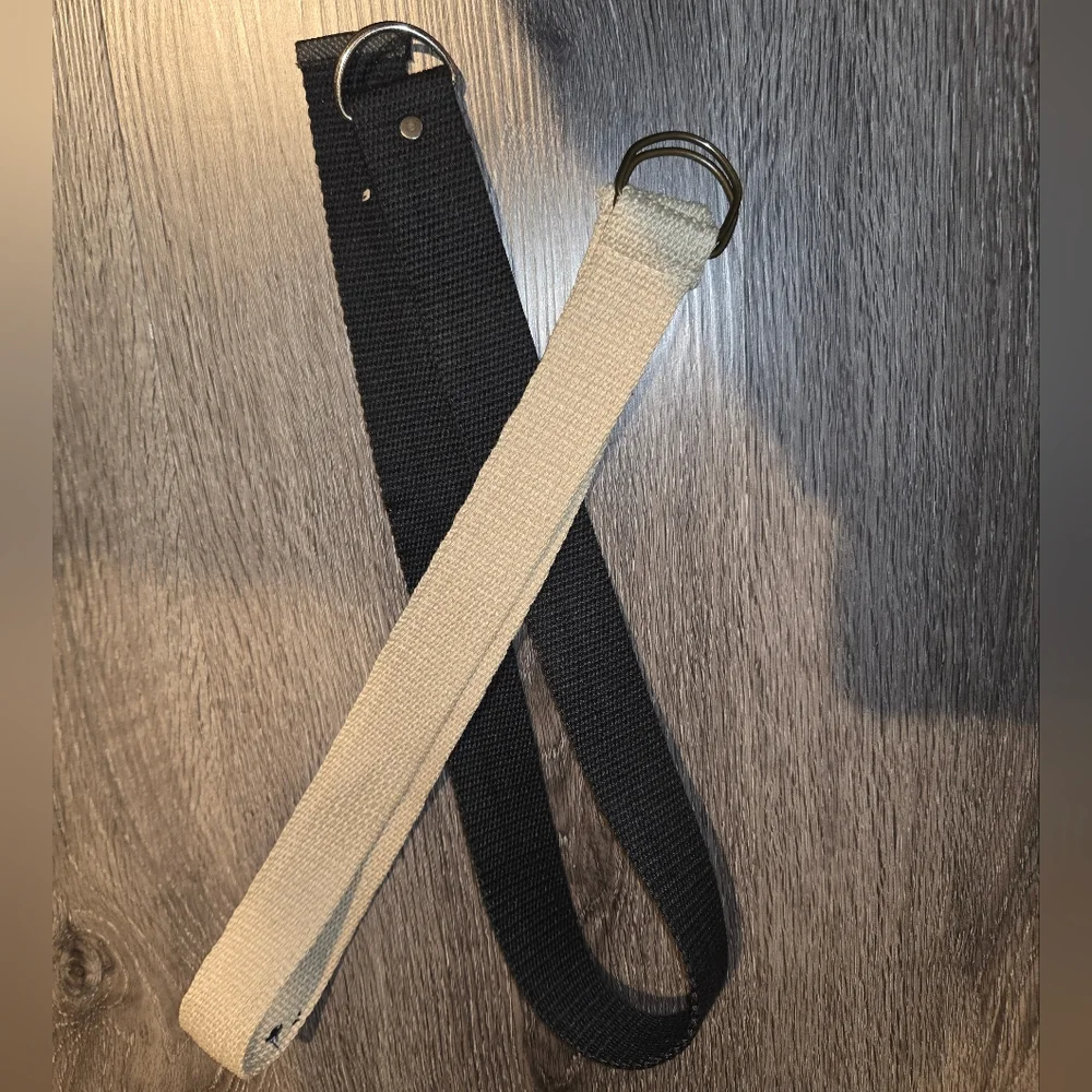 Canvas Belt Bundle, Black and Cream Belt Bundle